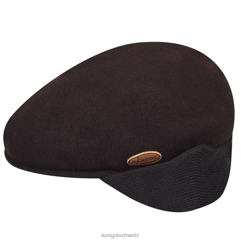 Ohrenklappe aus Wolle 504 Kangol Zubehör XL4T0150 unisex Espresso Ohrenklappe aus Wolle 504 Kangol Zubehör XL4T0150 unisex Espresso
